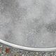 Coffee table design of the 70s smoked glass base chrome Diameter 84cm