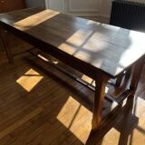 Solid oak farm table for 6 - 8 people