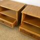 2 Vintage rattan bedside tables Dal Vera 70s Italy