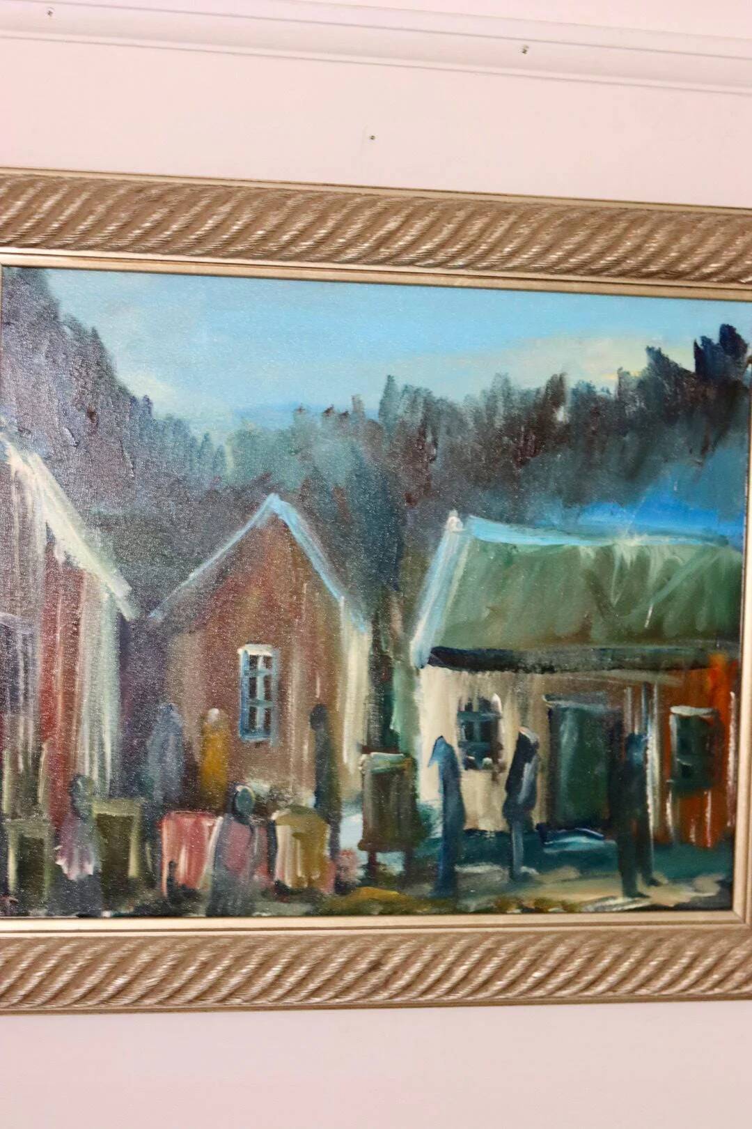 "Cabins at Dusk" - by Göte Lundberg