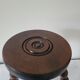 Brutalist stool with turned wooden legs