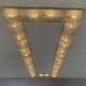 Murano glass ceiling chandelier, Barovier circa 1950