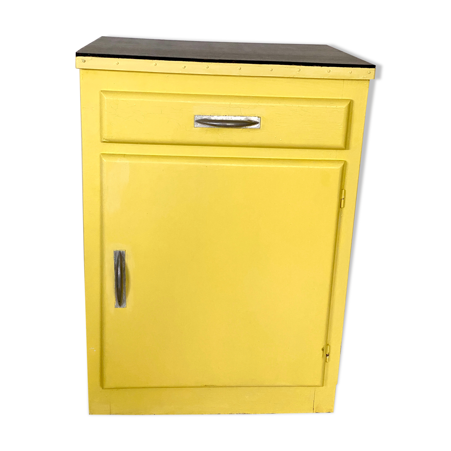 Old yellow vintage jam maker