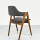 Chaise Compass en teck par Kai Kristiansen pour SVA Møbler, 1960