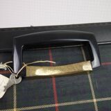 Green scottish fabric case with key