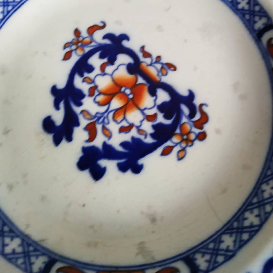 Lot of two old plates Minton 19th