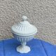 Candy cup in old white opaline, pearl pattern