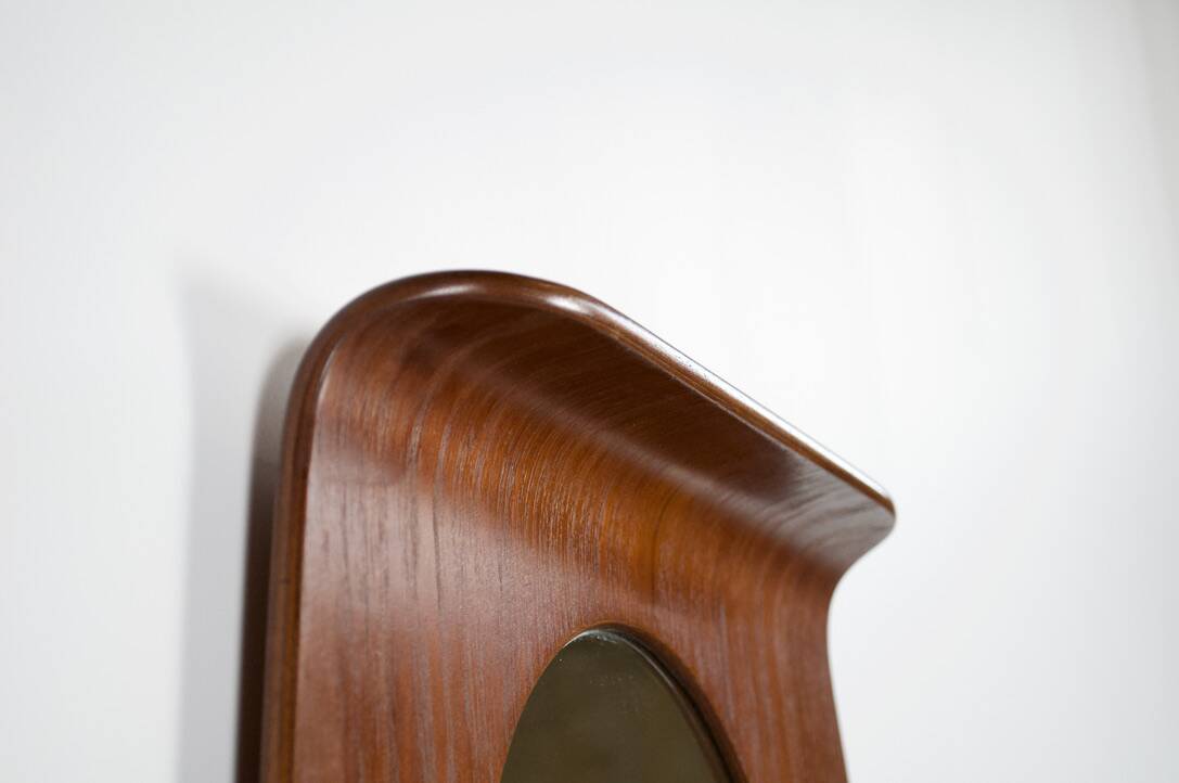 Miroir teck par franco campo & carlo graffi années 60' home torino éditeur