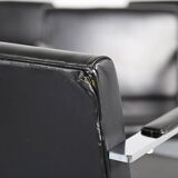 Set of 6+1 Mies van der Rohe Brno black Bauhaus chairs