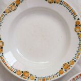 Set of 6 St Amand soup plates, vintage