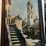 Oil on panel by René Leroy
