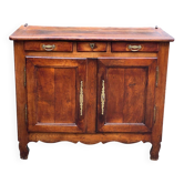 Buffet Louis XV en bois massif du 18ème 120cm
