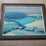 Pierre Roux country landscape painting