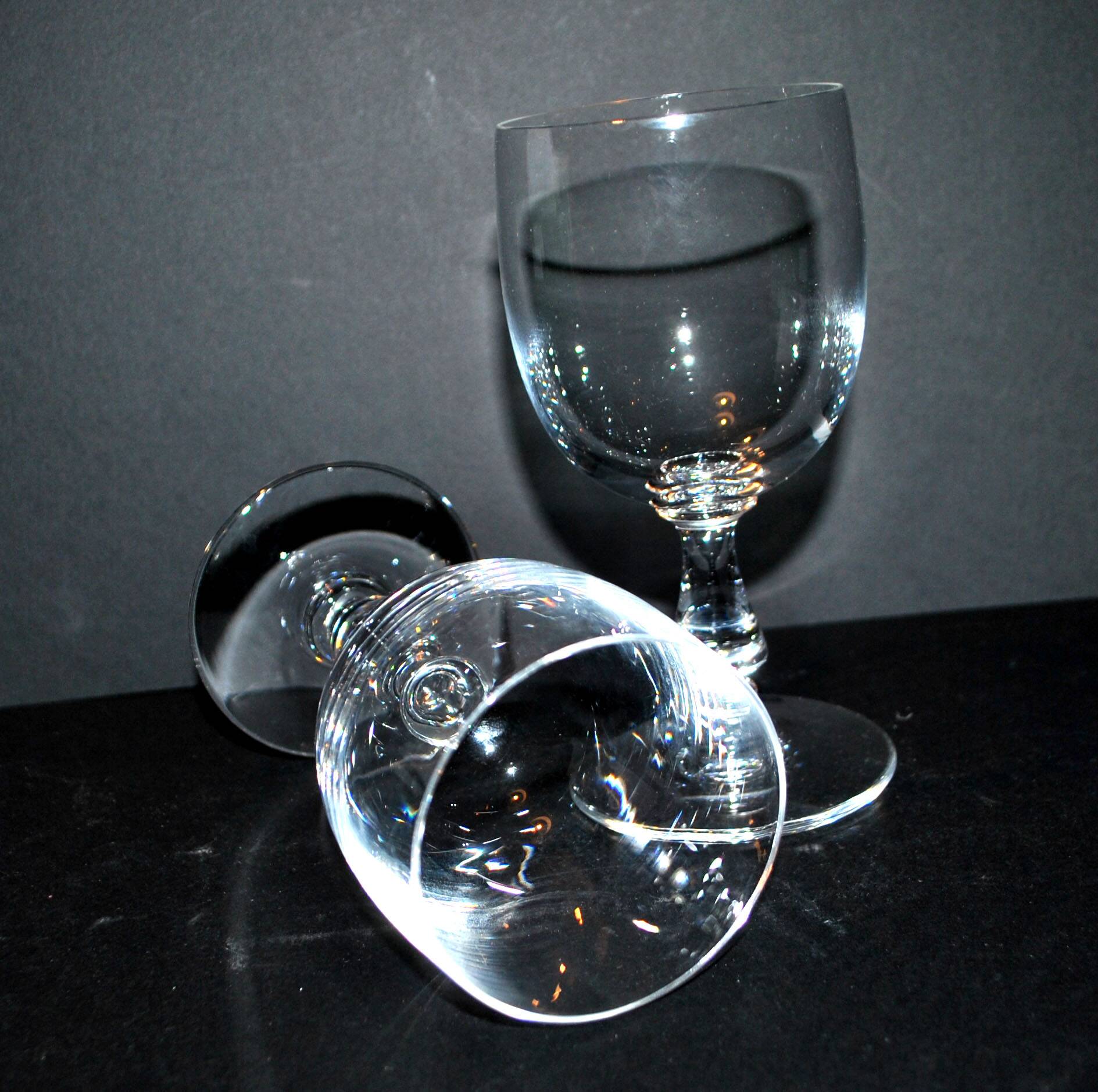 Set of 2 Uni crystal wine glasses from SAINT-LOUIS "2nd choice" H14cm