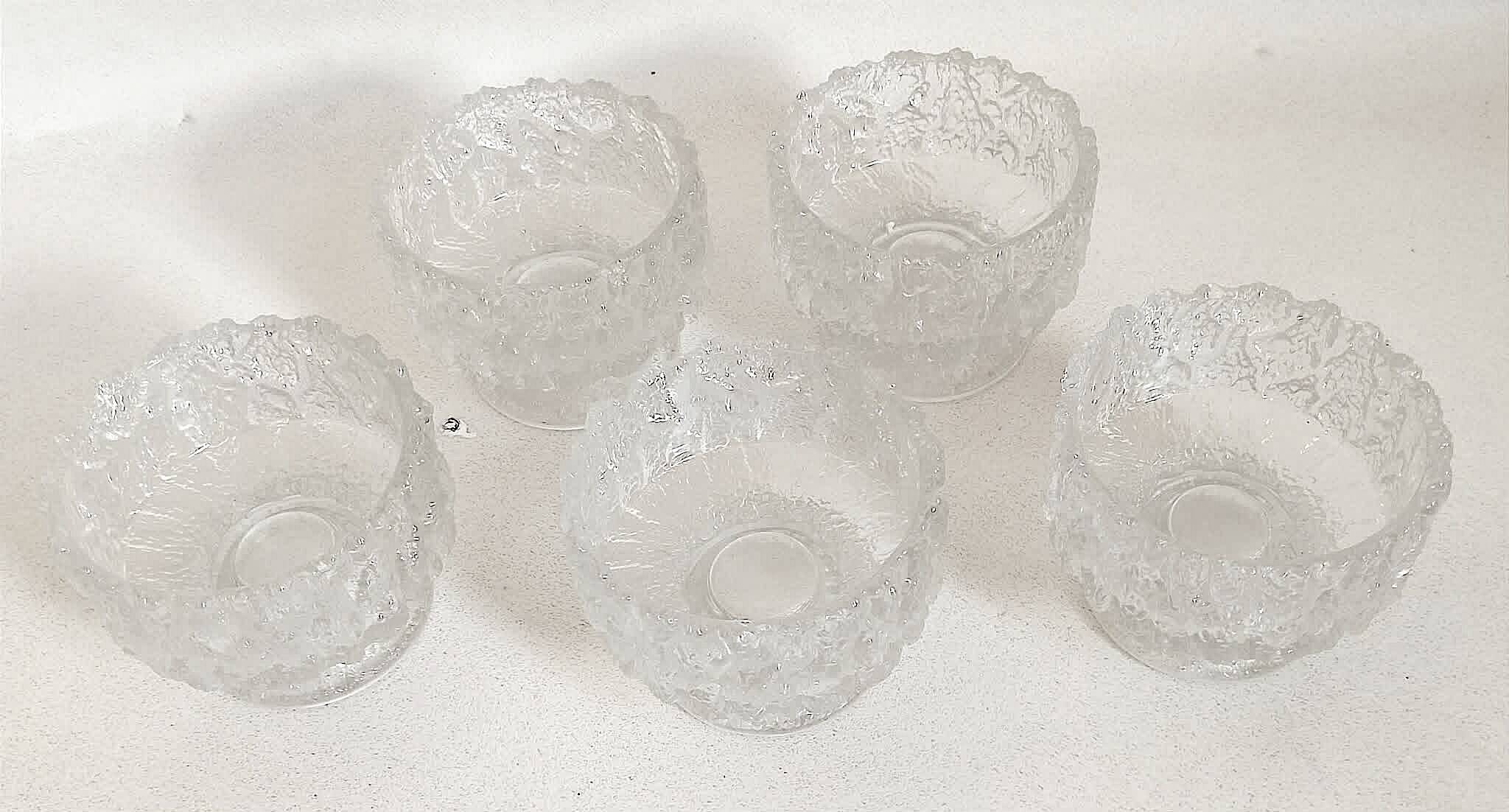 Set of 6 fruit bowls Ittalia 1970s Diameter 11.2 cm