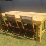 Table bois esprit palettes