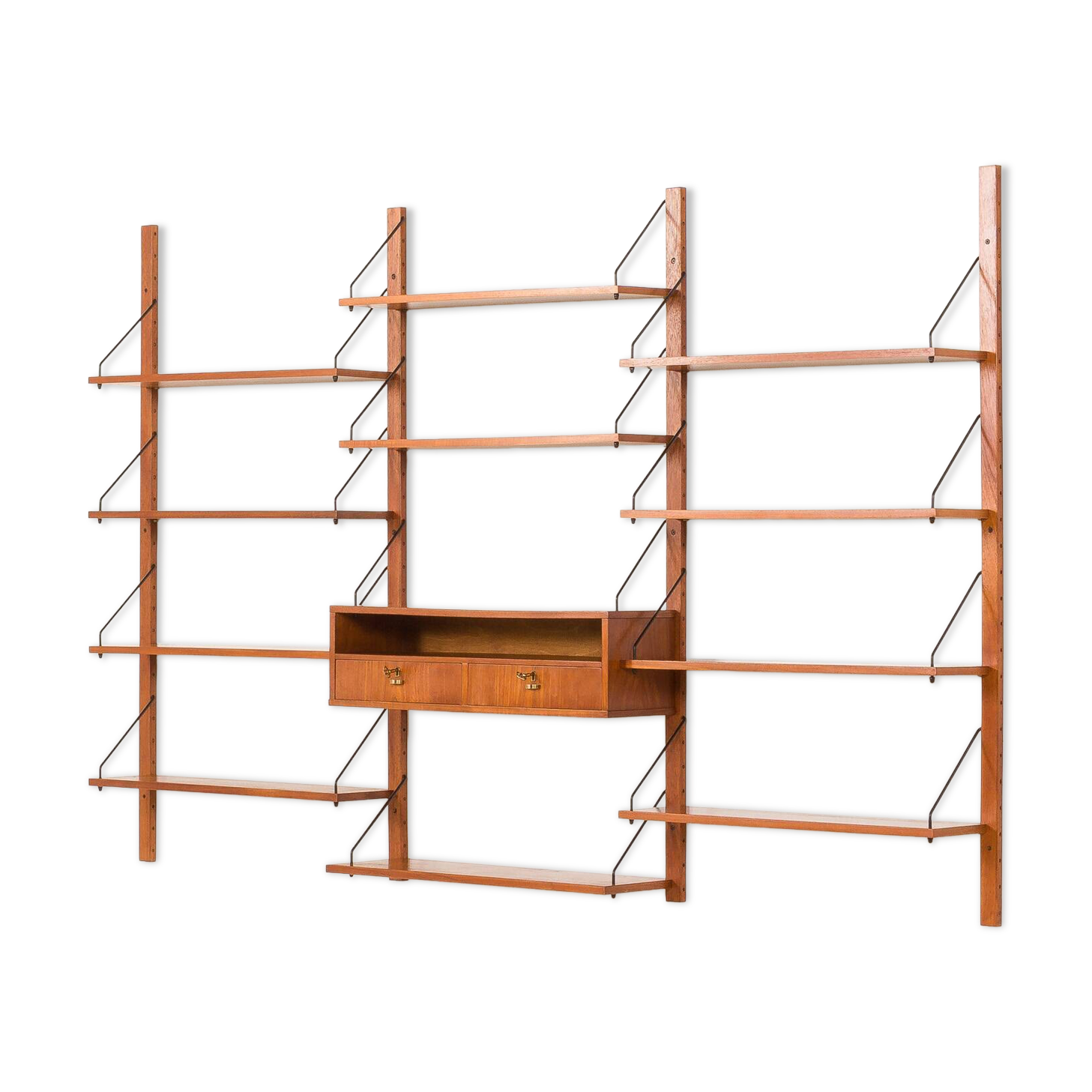 Danish teak bookcase, 1960s