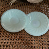 A pair of antique opaline coffee cups.