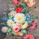 Oil on canvas W. Kerling still life with flowers