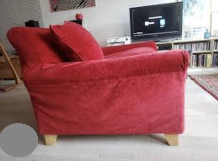 The Conran Shop Red Velvet Armchair