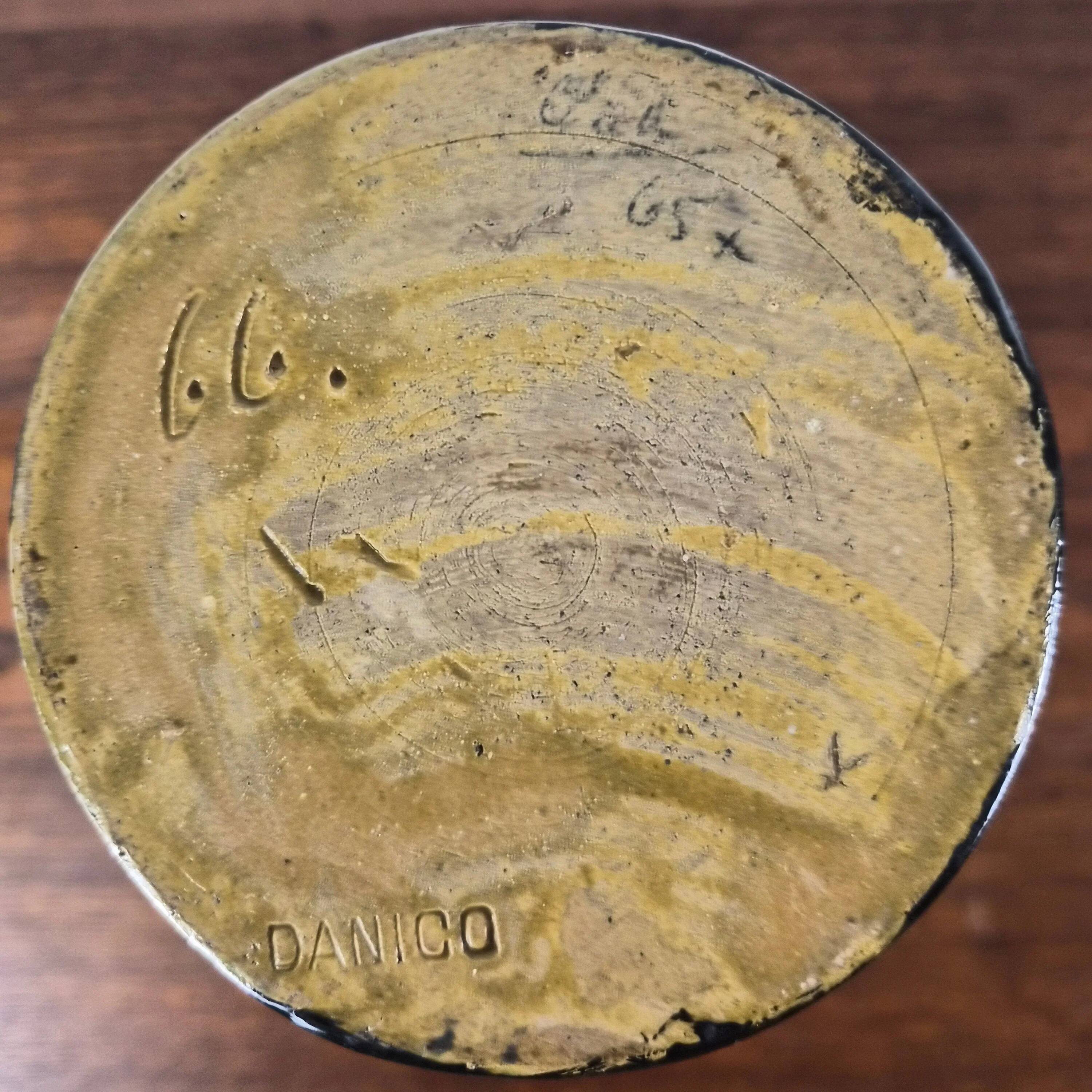 Petit vase en grès émaillé par Danico, Danemark, 1930.