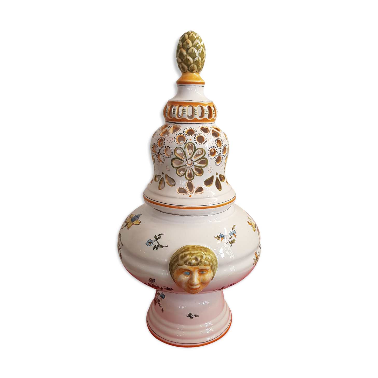 Potiche "Faïence Lallier à Moustier"