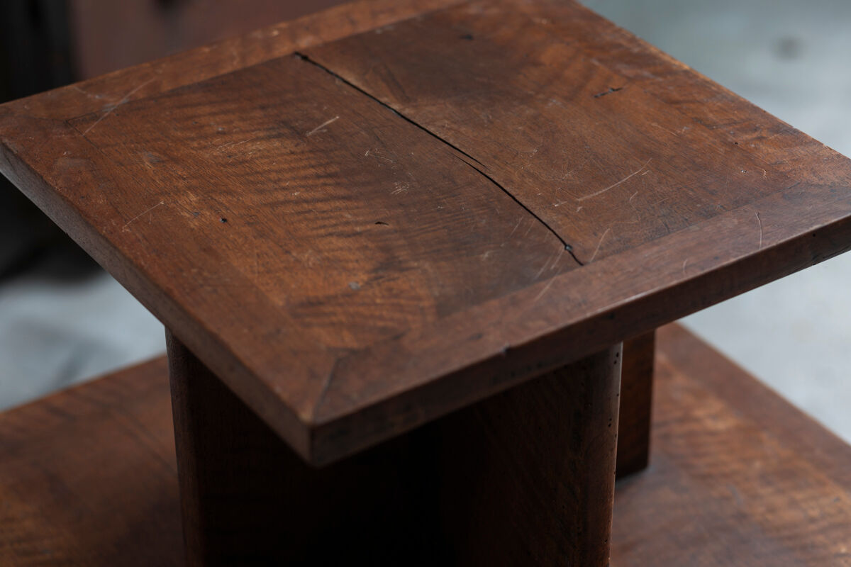 Pied de stalle, display side table in art deco style, France, 1940s