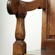 Antique English oak hall bench from the early 19th century with storage space