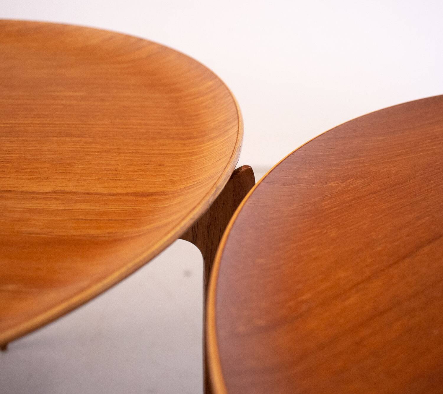 Pair of Danish Teak Model 4508 Tray Tables by Fritz Hansen, 1950s