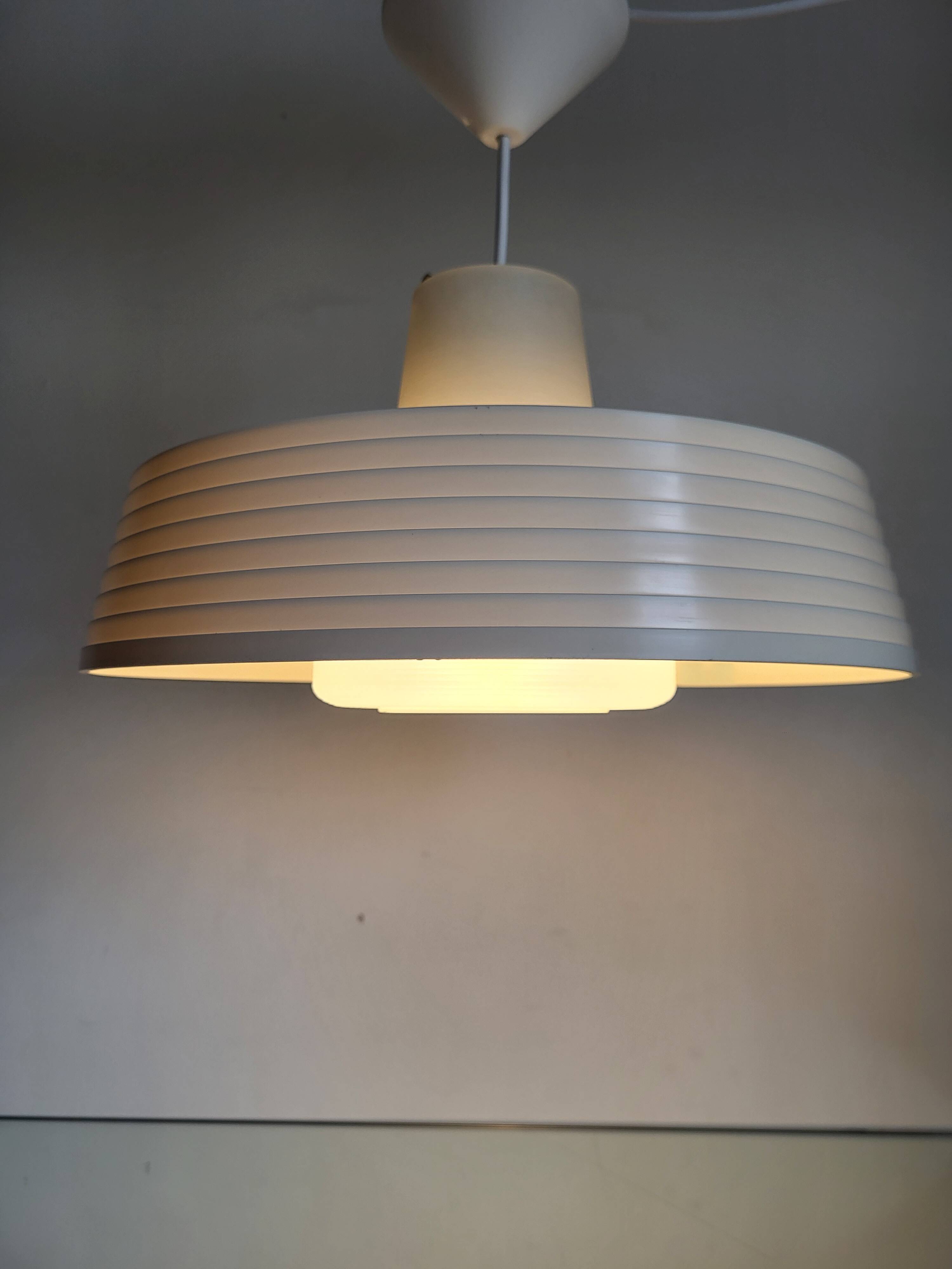 Rotaflex space age hanglamp, ufo vorm in deels geperst plastic, jaren 1960