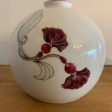Tharaud Limoges porcelain ball vase