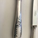 10 Series of 10 silver metal knives François Frionnet