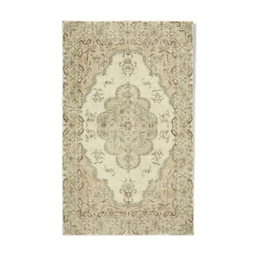 Tapis beige anatolien tissé à la main 200 cm x 320 cm