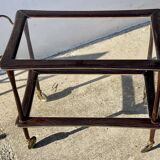Table desserte à roulettes moderniste vintage 1960