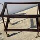 Vintage 1960s modernist serving table on wheels