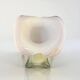 Murano blown glass soliflore vase, white - parma, vintage 1970s