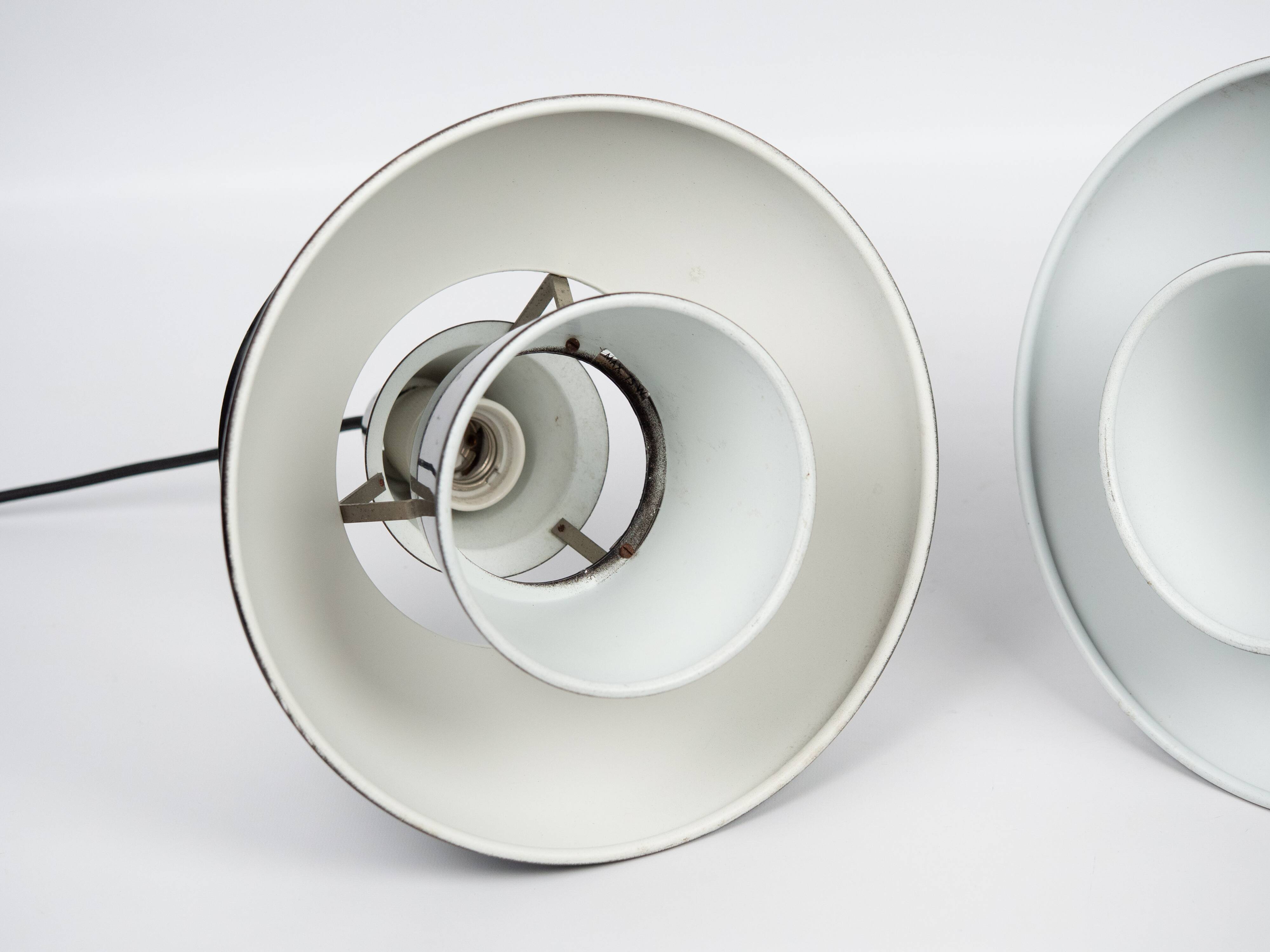 Pair of 2 Danish vintage Doo Wop lamps by Henning Klok, Louis Poulsen, 1950