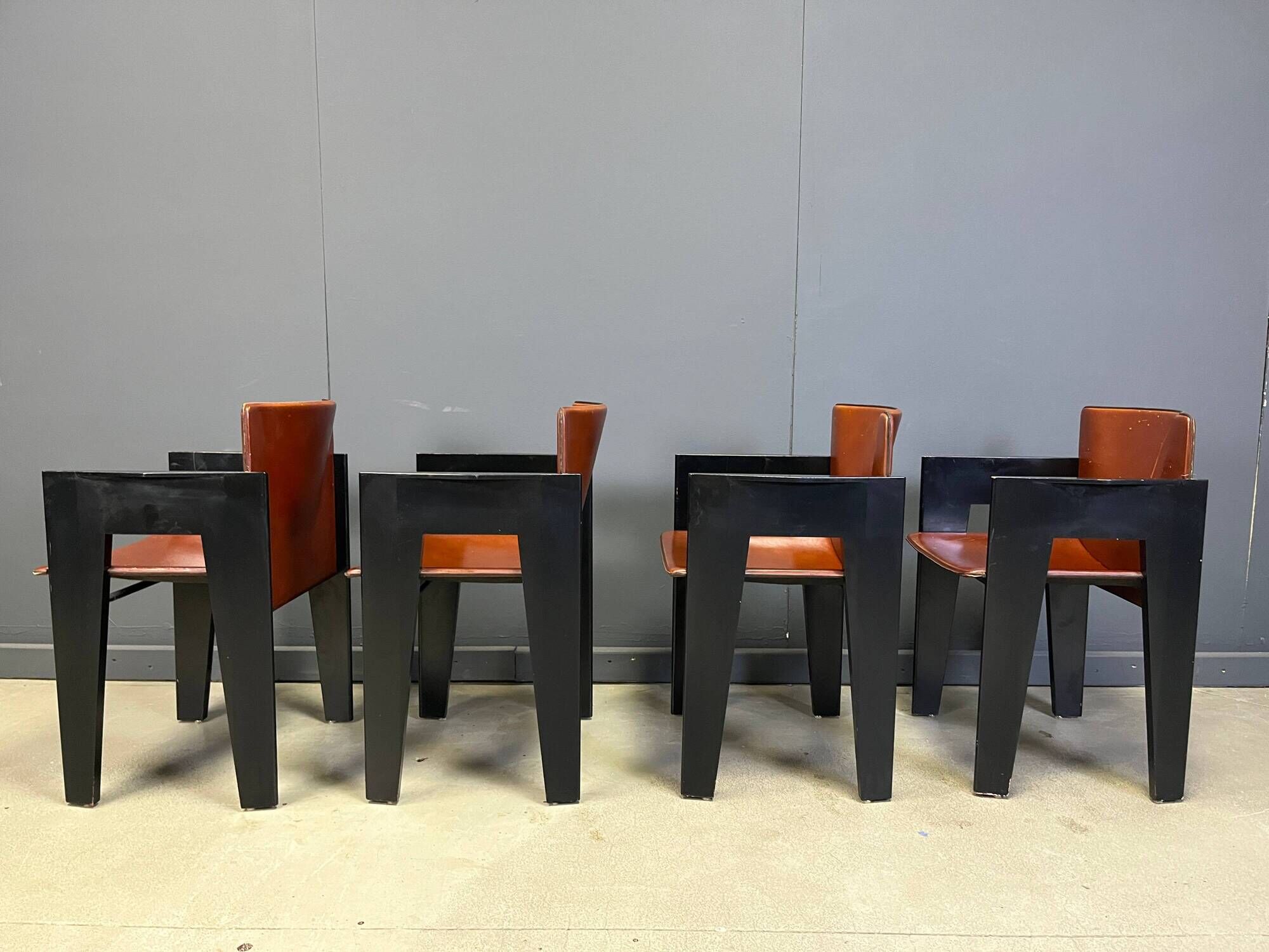 Fauteuils postmodernes par Arnold Merckx pour Arco - ensemble de 4 - années 1980