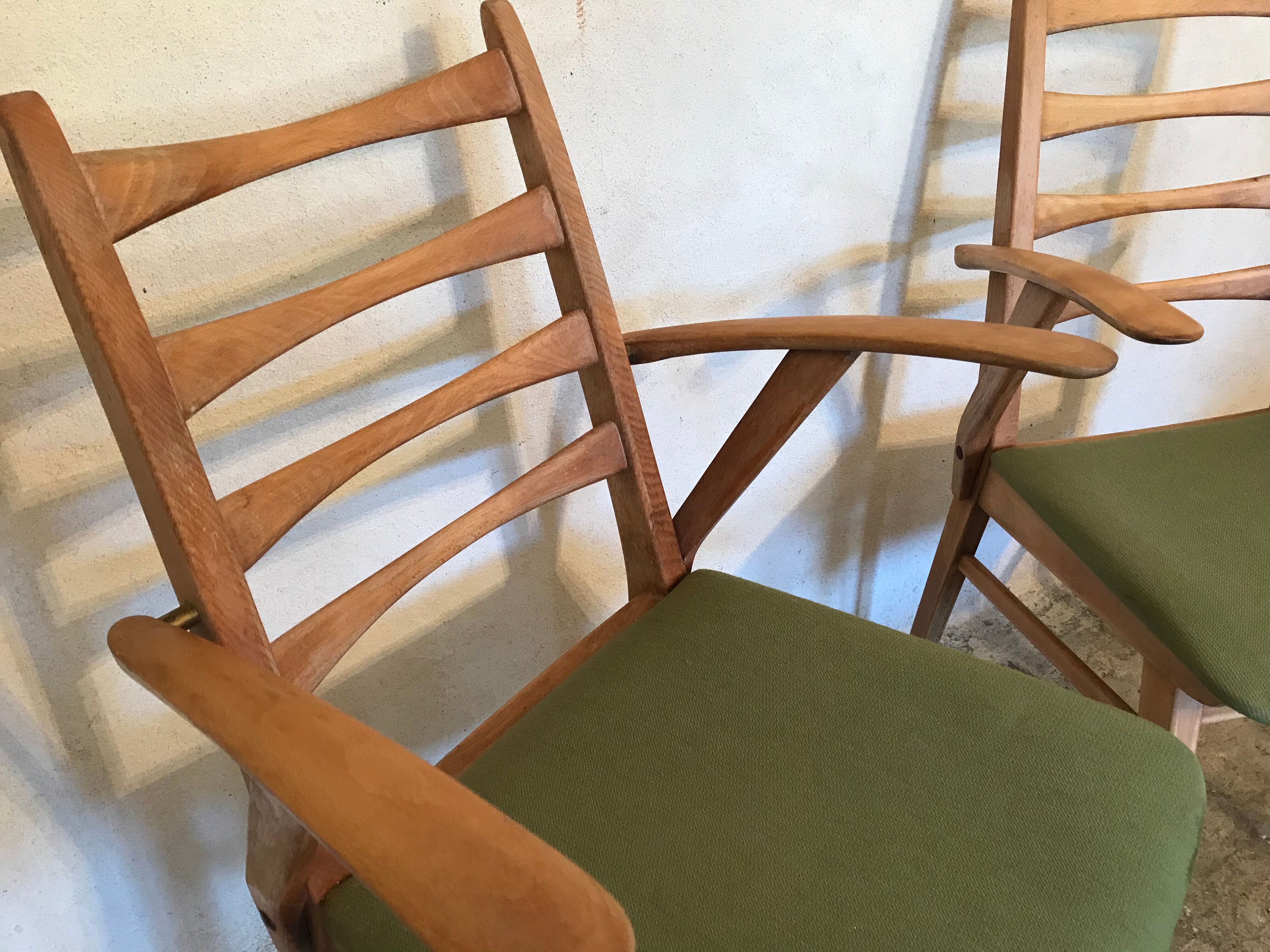 Paire de chaises vintage 1960’s style scandinave