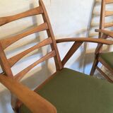 Pair of vintage chairs 1960's Scandinavian style