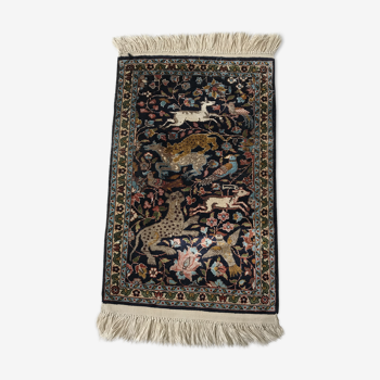 Cashmere silk carpets India 59x38cm