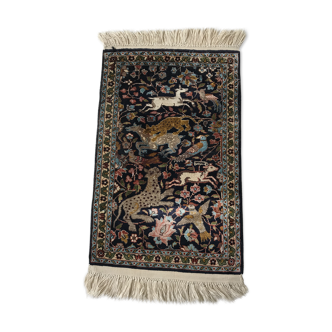 Cashmere silk carpets India 59x38cm