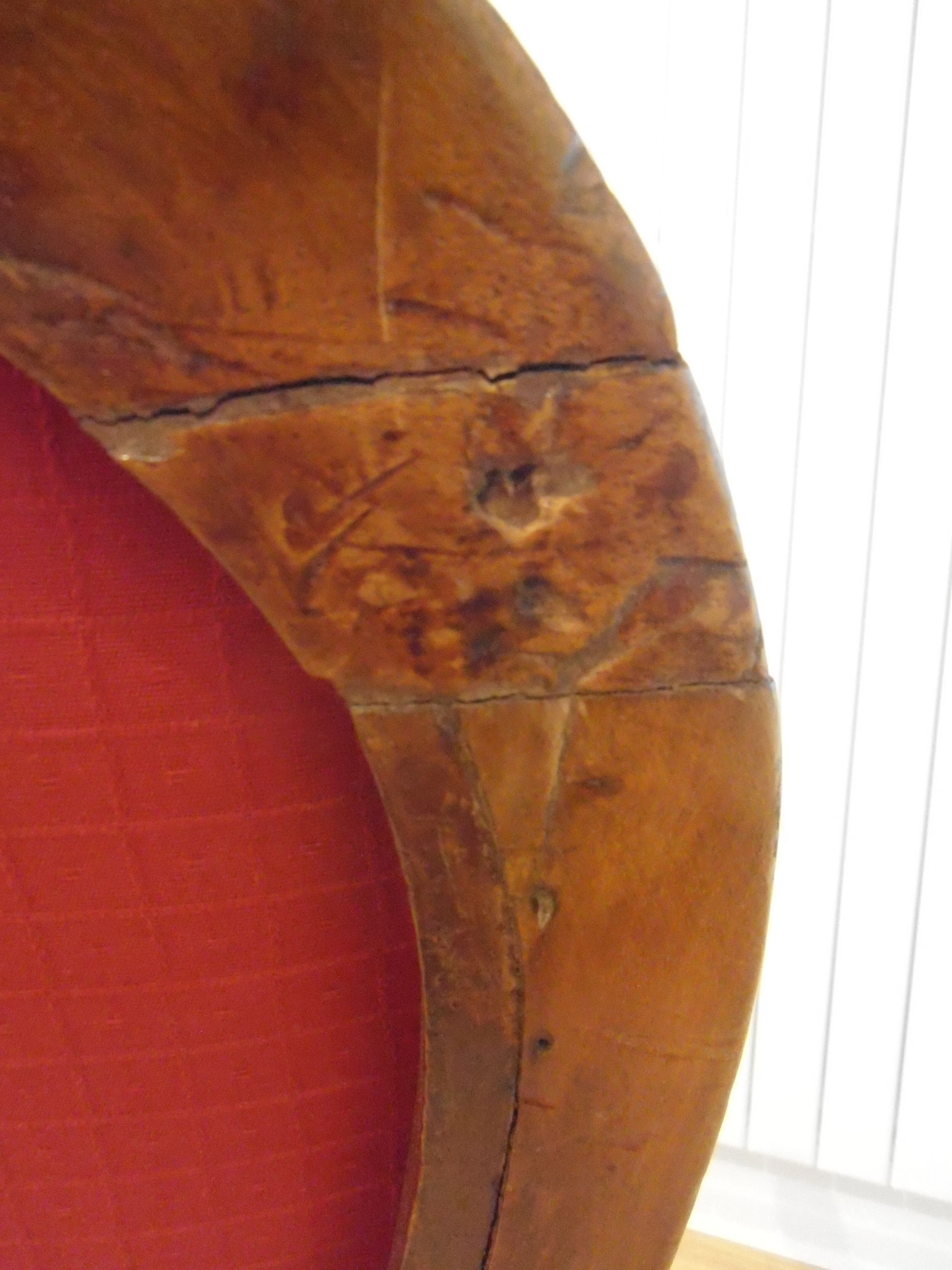 Restored antique armchair reupholstered Louis-Philippe period