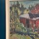 Original Swedish Oil On Panel – “Barn” By Svän Grandin – Signed – Vintage & Framed – 79 × 65 Cm (31.1" × 25.6")