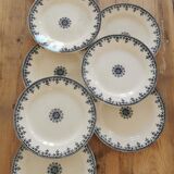 Service of 8 vintage plates in Iron Land