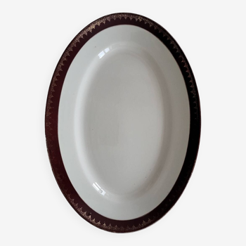 Oval dish Digoin Sarreguemines