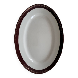 Oval dish Digoin Sarreguemines