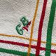 Serviettes basques vintage avec monogramme