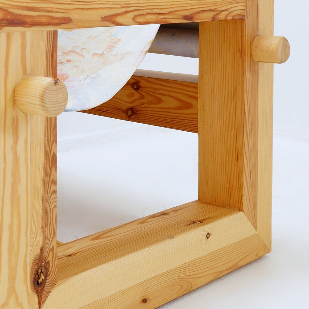 "Lincoln Rocca" armchair in solid pine by KRJST Studio – 21st century