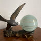 Art Deco night light circa 1930 swallow/seagull